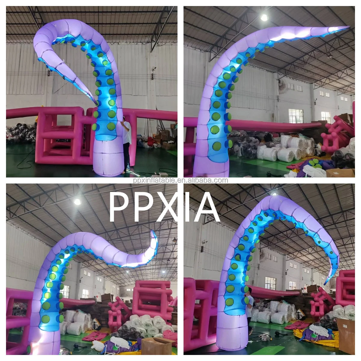 Giant Halloween Party Advertising Display Wall Decoration Props Inflatable Octopus Squid Tentacles Toy