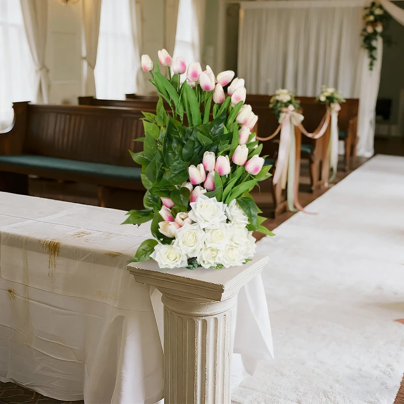 

Artificial Flowers for Wedding Arrangements, Wedding Flower Columns, Green Artificial Floral Art, Aisle Flower Decorations, Artificial Rose Mixed Flower Arrangements, Decorative Flowers for Weddings