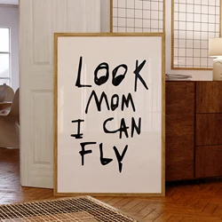 Modern Look Mom I Can Fly  Wall Art Canvas Painting Travis Scott Inspired Posters For Living Room Bedroom Home Decor