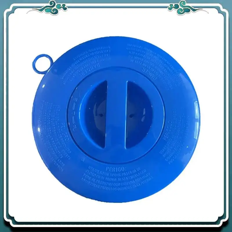 Reliable Pool Pill Dispenser 7 Inch Pool Tablet Floater Folding Holder With Pull Ring For Spa Hot Tub In-Ground Pools Personal