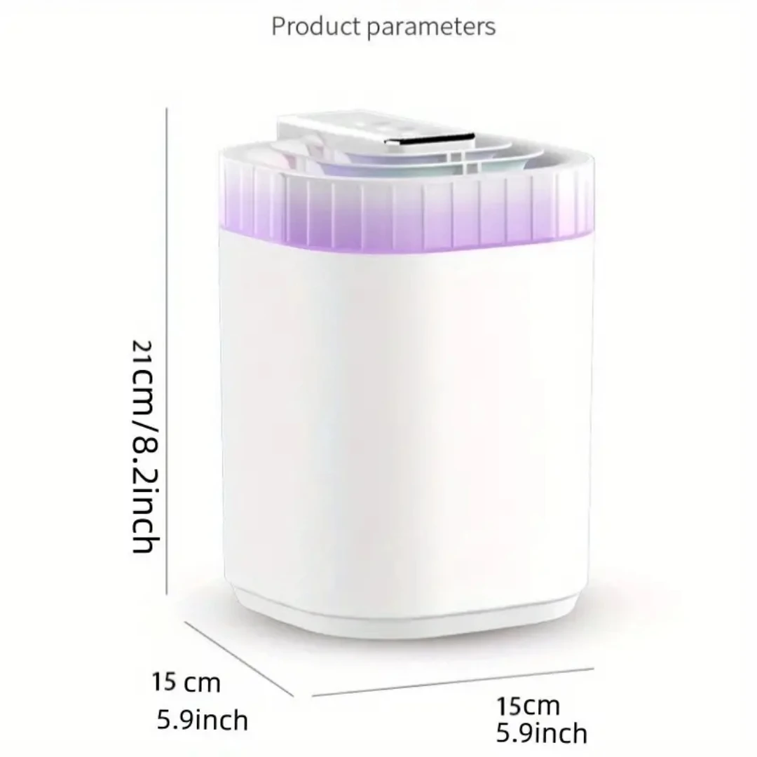 3L Ultrasonic Air Humidifier Cool Mist Humidifier with Night Light and Three Nozzles Quiet USB Aromatic Humidifier for Home image 6