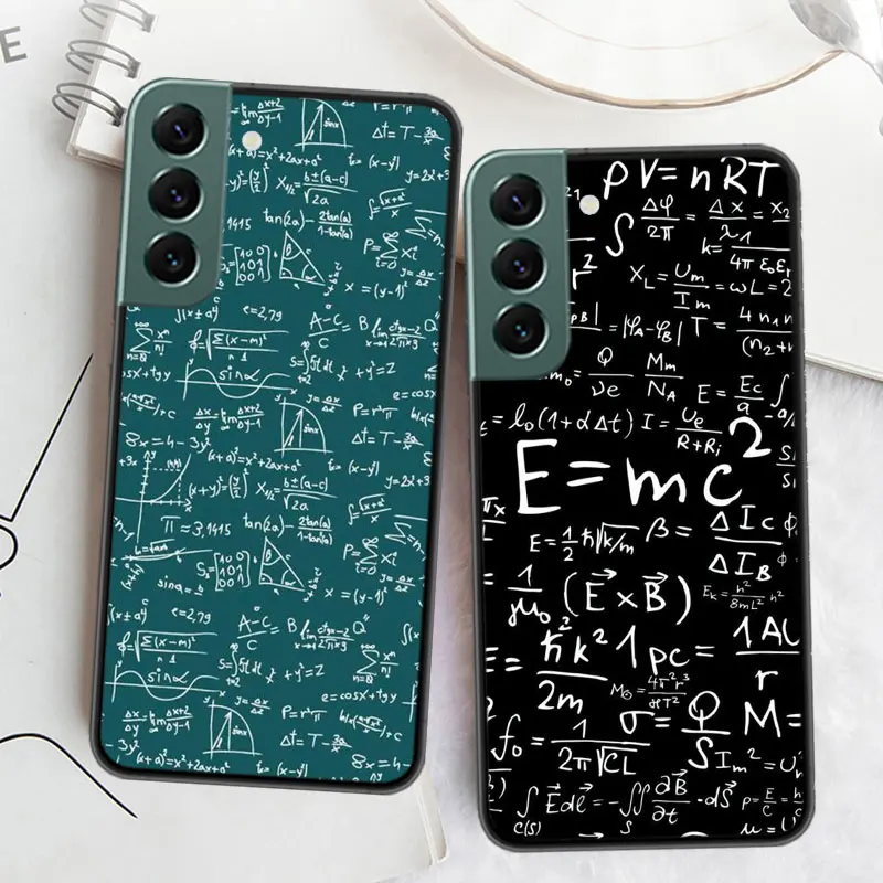 Physics Chemical Mathematics Phone Case For Samsung Galaxy A12 A22 A32 A42 A52 A72 A54 A34 A24 A14 A73 A53 A33 A23 A13 5G F52 F6