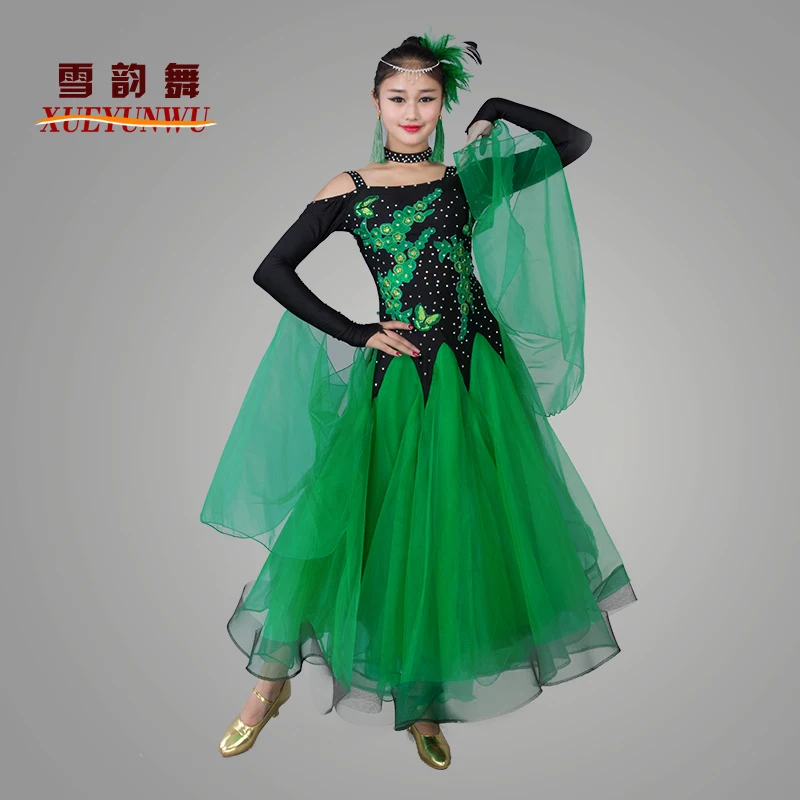 2025 Newest Woman Ballroom Dance Competition Dress Dance Ballroom Waltz Standard Dance Dress Women Ballroom Dress