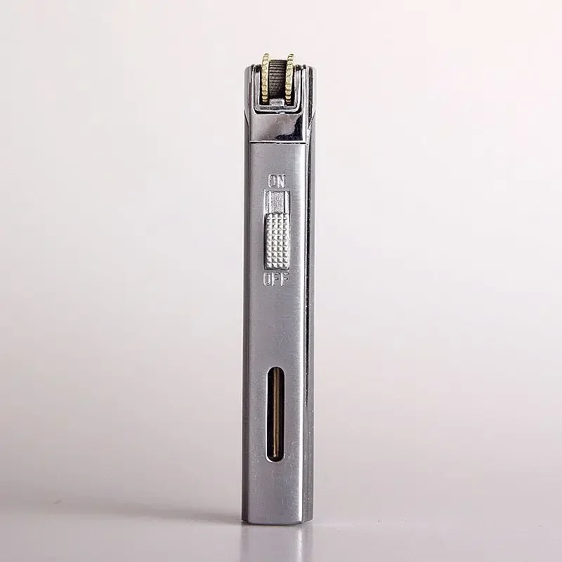 AOMAI طحن عجلة الشعلة أخف المعادن يندبروف الأزرق جت لهب ولاعة السجائر نفخ الغاز أخف التدخين الملحقات #2