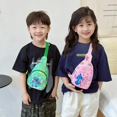 Mini ponto dos desenhos animados & anjo estilingue saco de peito anime crossbody saco de armazenamento bolsa de ombro bolsa de moedas presente de festa de natal de halloween