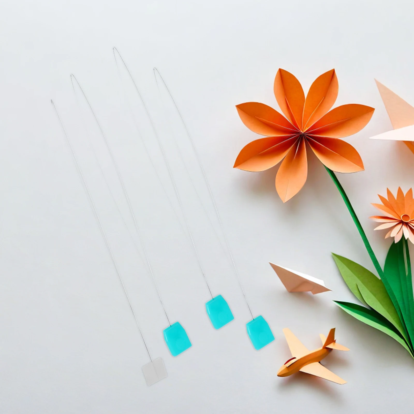 

20Pcs Long Punch Needle Threader Threading Aid for Sewing Embroidery Cross Stitch DIY Crafts Needle Threading Tool