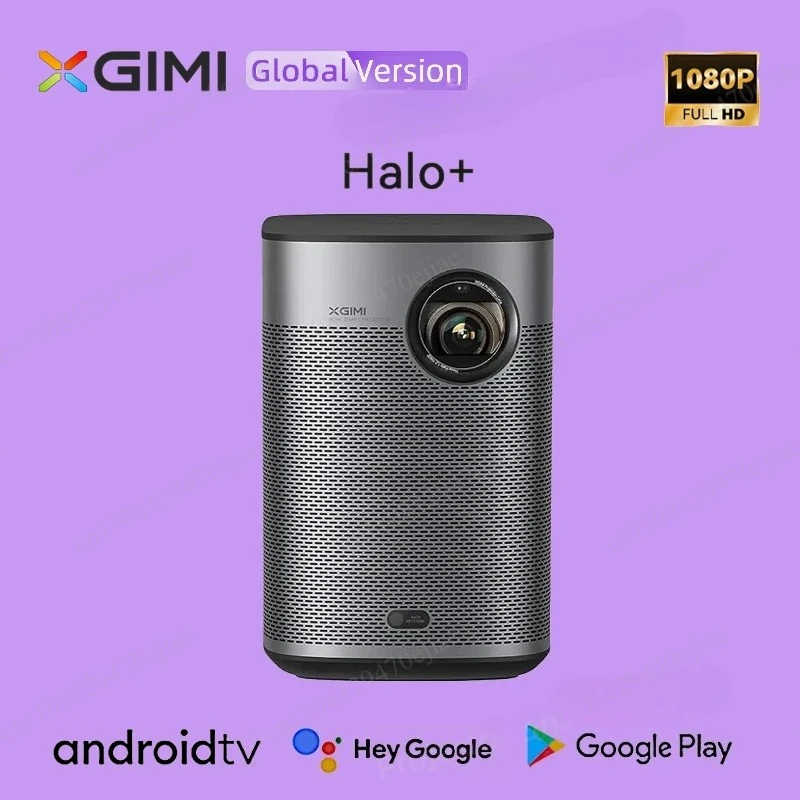 XGIMI Halo Plus Global Version 1080P Portable Projector,900 ANSI Lumens Android TV Mini Home Theater,3DAuto Focus VideoProjector