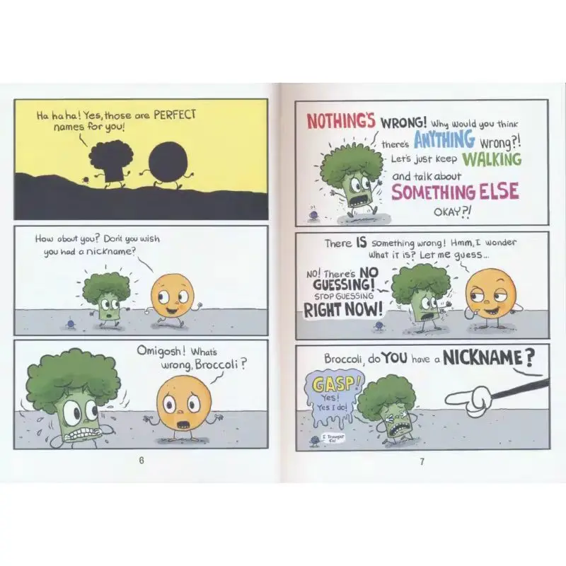Cookie & Broccoli 1-4 Children's early years chapter comic books (English version)