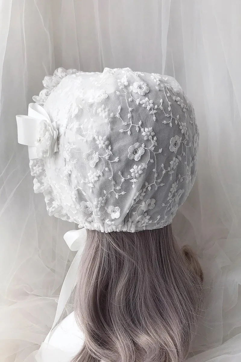 الكبار قبعة النوم قناع الدانتيل الطفل بونيه الوالدين والطفل صور الدعائم بونيه باوتو قبعة #3