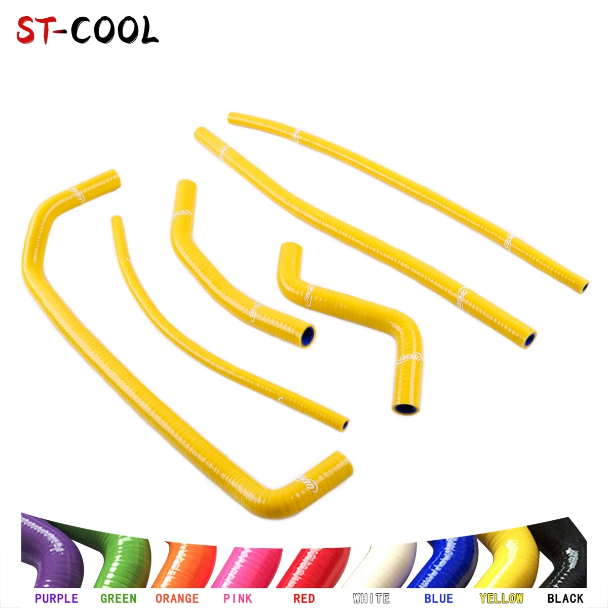 For 2008-2015 Can-Am DS 450 DS450 2009 2010 2011 2012 2013 2014 ATV Radiator Silicone Hoses Kit Tubes Piping 6Pcs 10 Colors