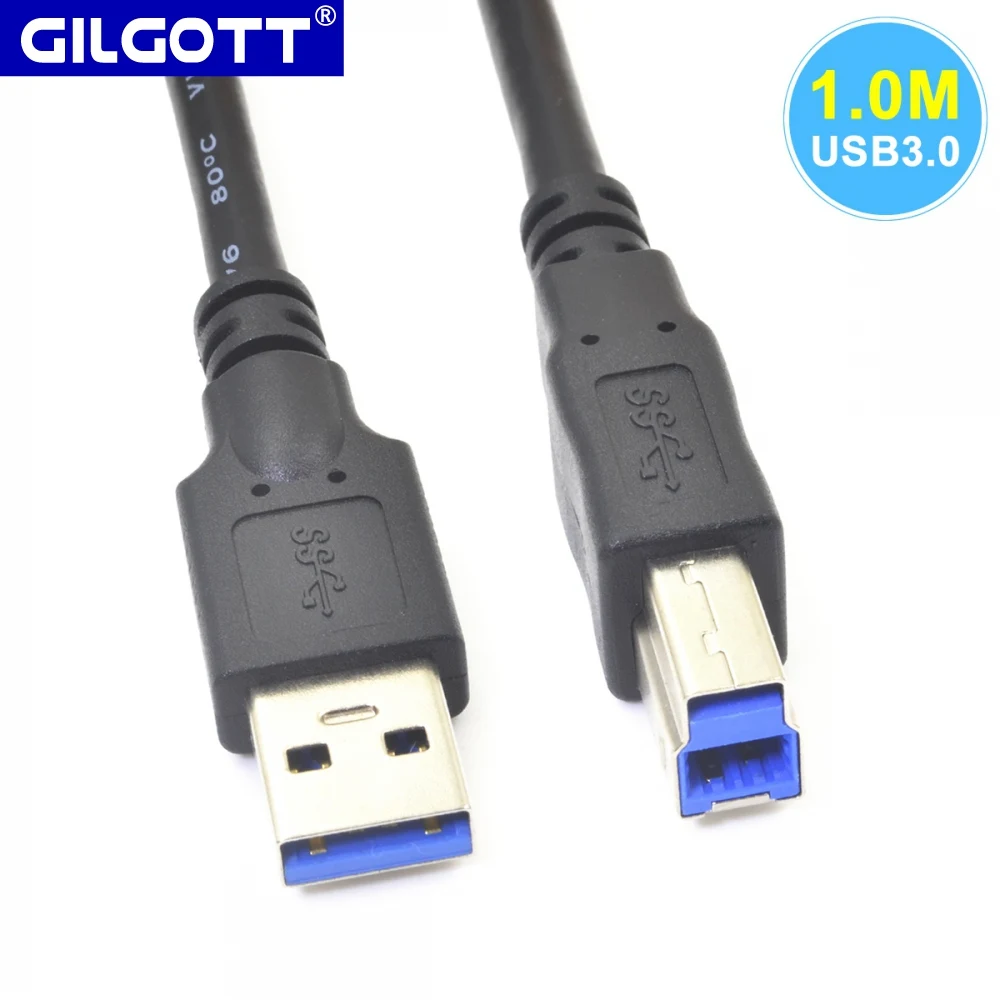 USB3.0 Printer Cable A Male B Male Printer HDD-BOX CD-ROM USB3.0 Data Line Wire A To B Male USB 3.0 USB3 Print Cable