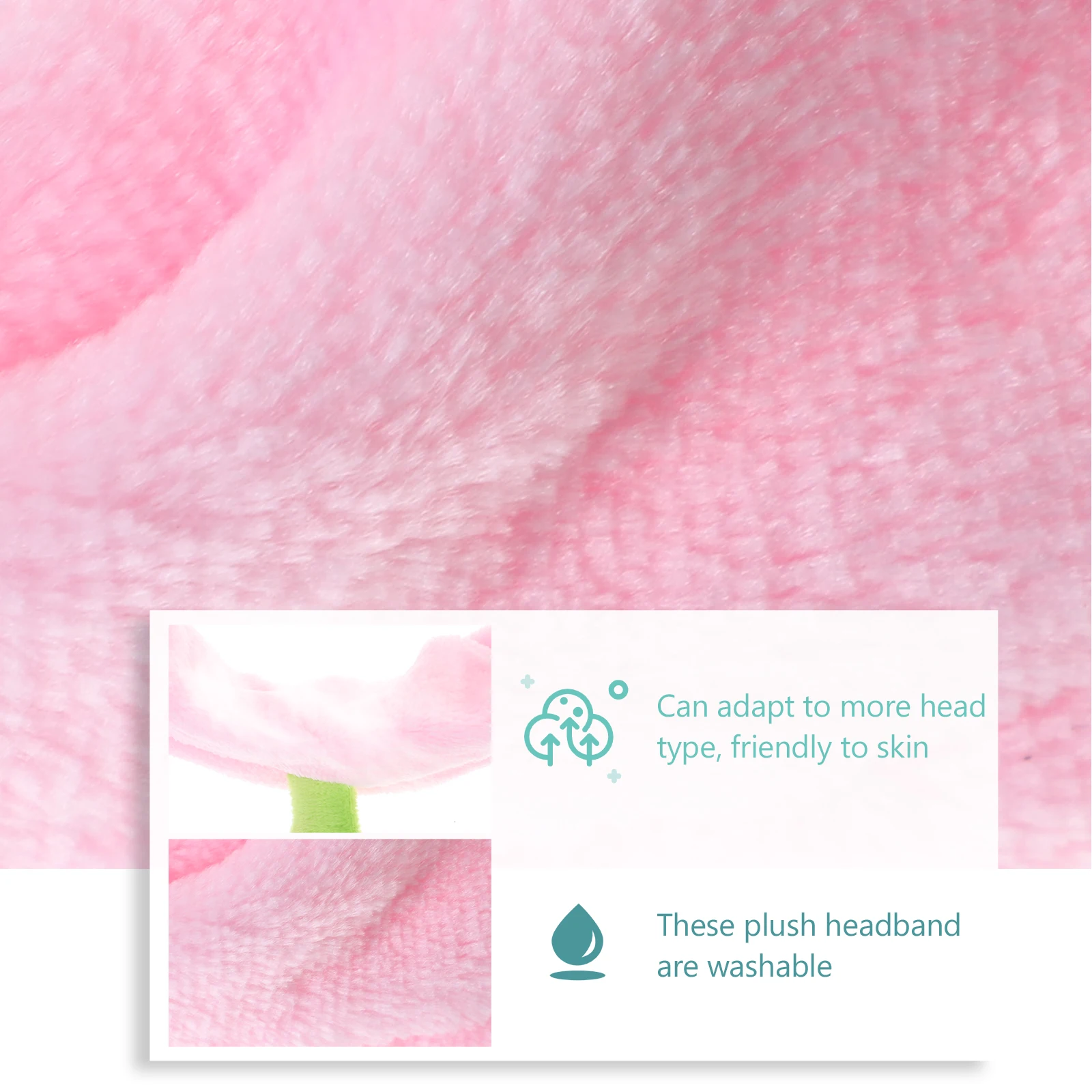 

3 Pcs Headband Hair Washing Face Headbands Spa for Women Flannel Skincare Hairband Miss Ribbons