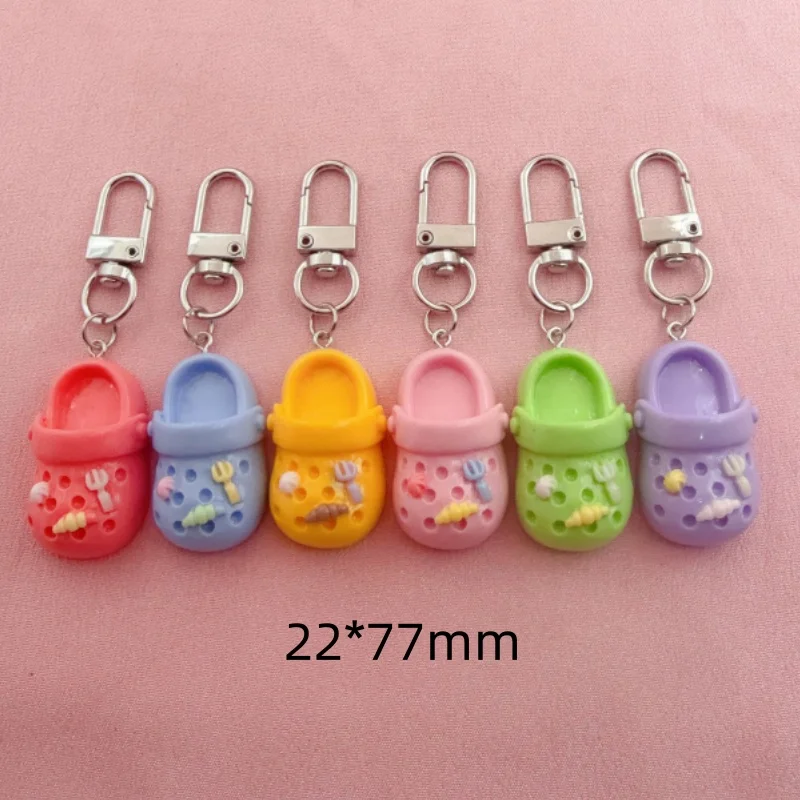 6 قطع من سلسلة مفاتيح الأحذية المحاكاة من الراتنج، مناسبة لتزيين الحقيبة، الخيار الأفضل للهدايا