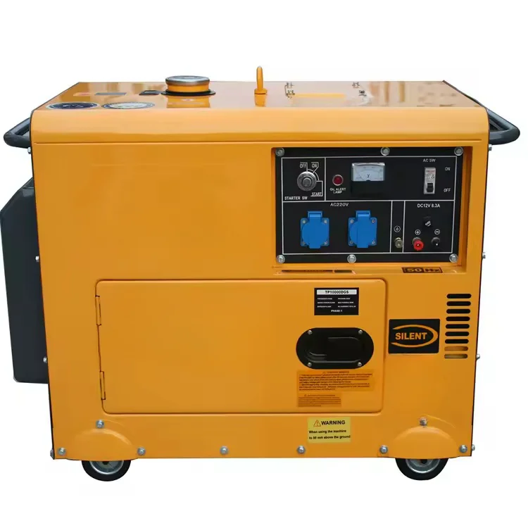 YHS 3-8kW Portable Electric Silent Diesel Generator 50Hz Auto Start Remote Start For Home Use