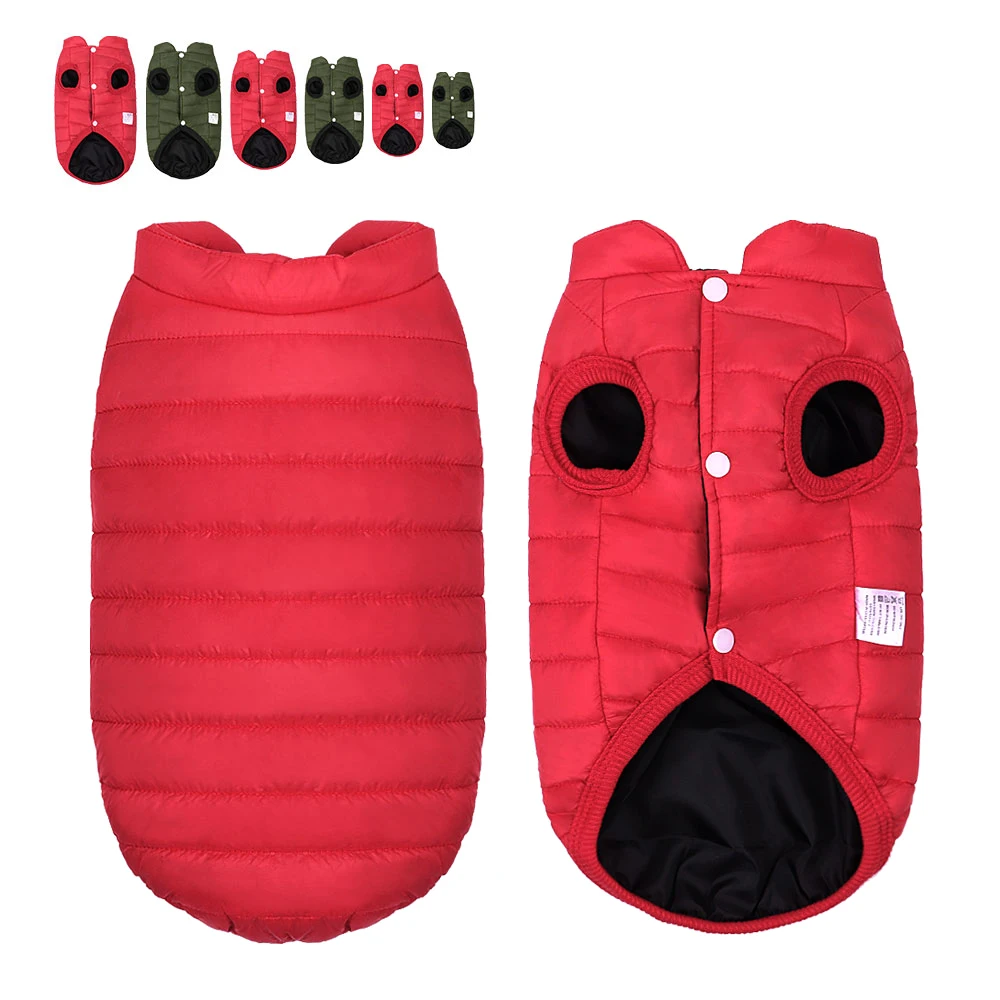 

Warm Winter Dog Vest Clothes Chihuahua Pug Clothing Pet Cotton Coat Jacket Clothes Outfit For Small Medium Dogs Cats