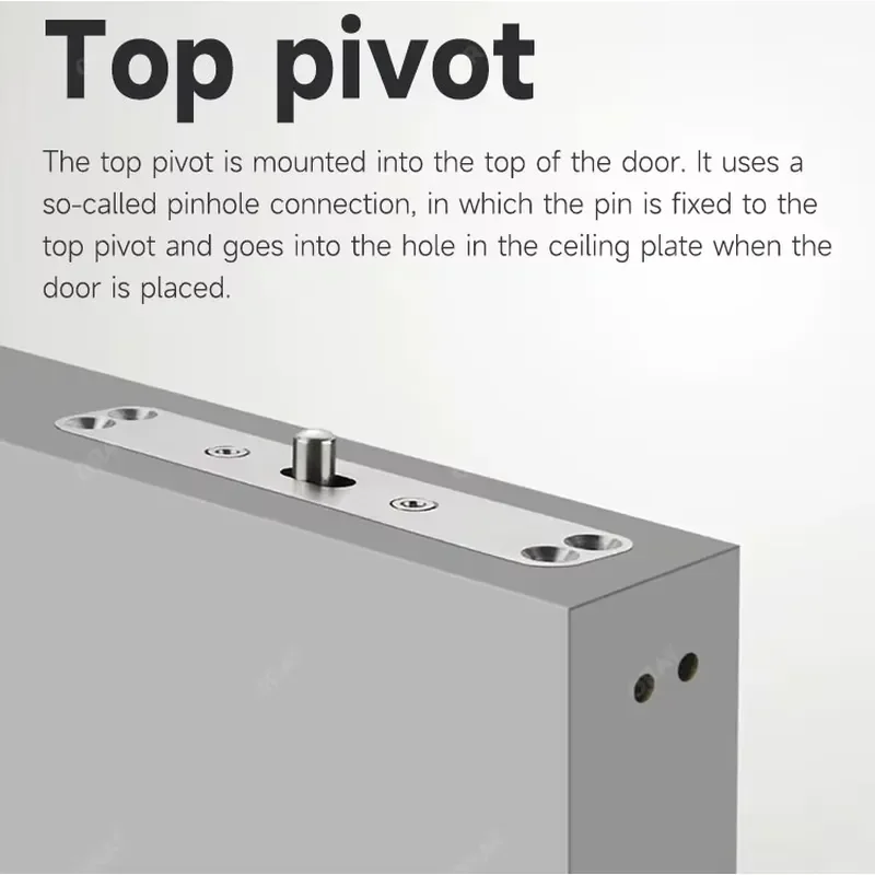 Top Bottom Heavy Pivot Door Hinge 500kg Stainless Steel Concealed Door Hinge for Wood Glass Modern Design Floor Hinge