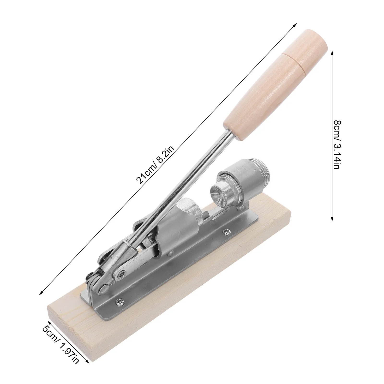 Heavy Duty Mechanical Nutcracker Desktop Walnut Chestnut Opener Tool Ergonomic Non-Slip Handle Pecan Cracker Shell Breaker Metal view 6