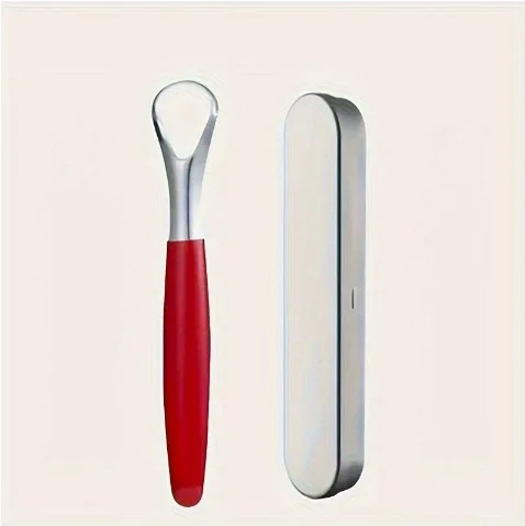 U-Shaped Stainless Steel Tongue Scraper for Oral Care - Efficient Removal of Tongue Plaque Dental Cleaning Tool