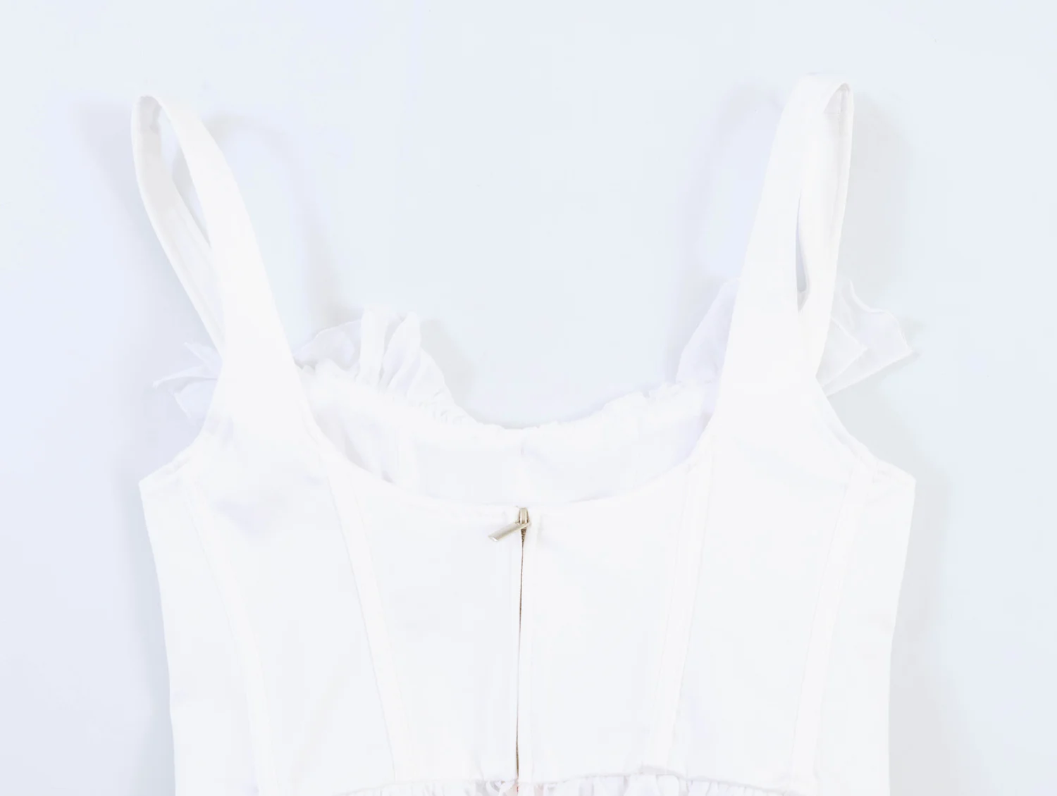 KONDALA Damen Elegantes Korsett-Camisole Sommer High-Street-Mode Laminiertes Saum-Top Neu 2026 Trendiges Freizeit-Oberteil für Damen – Detail 14