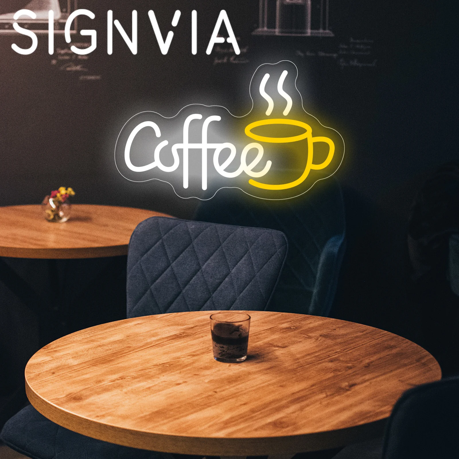 

Coffee Neon Light Sign Usb Powered Led Acrylic Back Board With Switch For Cafe Restaurant Shop Bar Pub Office Home Decoration