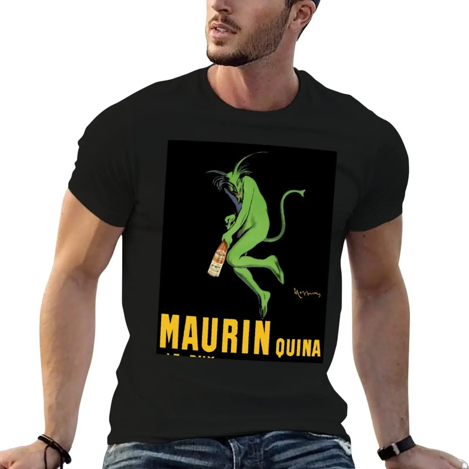 Maurin Quina by Leonetto Cappiello T-Shirt Funny t-shirt gifts for boyfriend vintage t shirt men