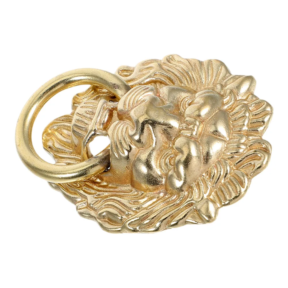

Brass Handle Lion Head Pull Ring Decorative Hardware Cabinet Knobs Vintage Furniture Pulls Door Handles