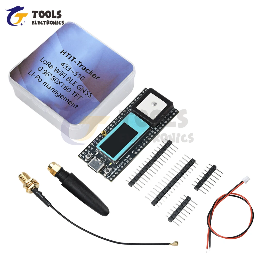 LoRa wireless tracker ESP32-S3FN8+SX1262+UC6580 WiFi Bluetooth LoRa Gnss GPS tracker for Locating Vehicles children and Pets