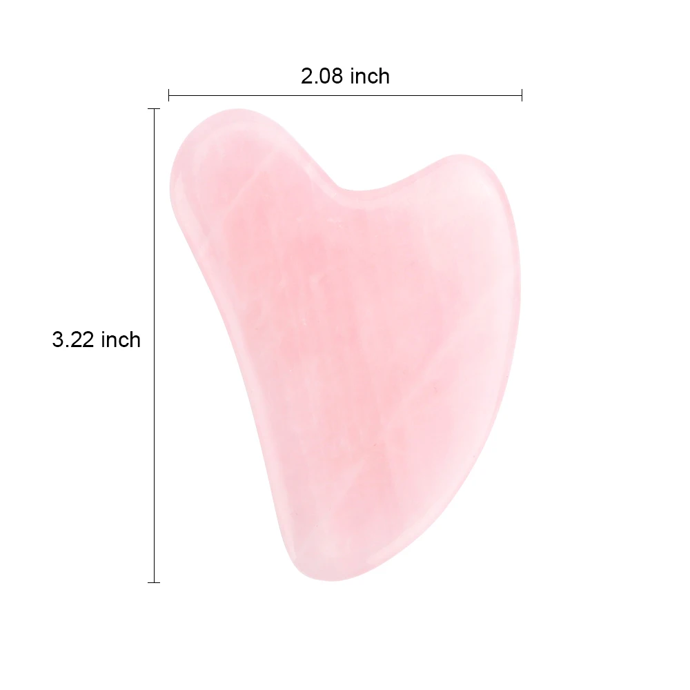 100% naturalny kamień jadeitowy Gua Sha Board do masażu twarzy Lifting twarzy Uroda Zdrowie Narzędzie do masażu twarzy Szyja Ciało z pudełkiem