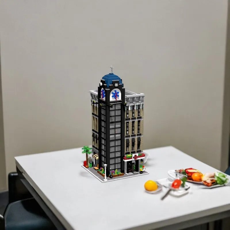 

4030 шт. Строительные блоки Moc, индивидуальная модульная больница, современный стиль, подходят для детей и коллекционеров, стражи здоровья