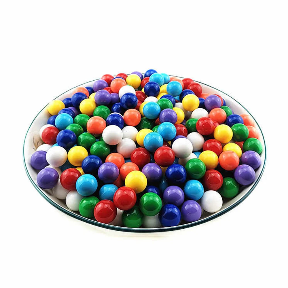 20-100Pcs 16mm Solid Color High Transparency Ball DIY Handmade Solid Ball Home Garden Decoration Fish Tank Ball Children's Gift