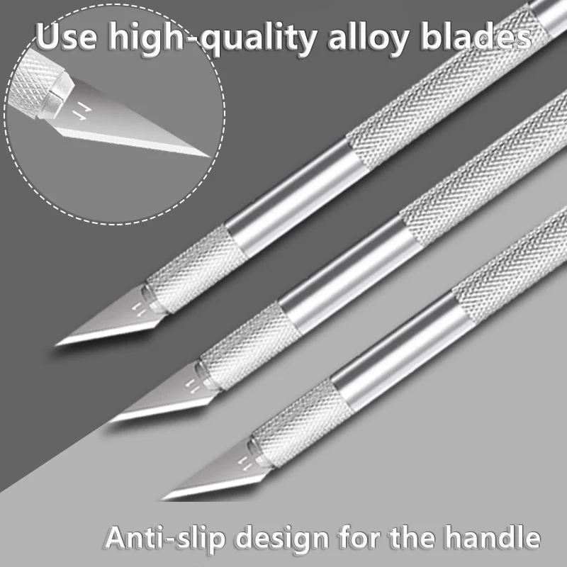 Conjunto de Facas de Precisão para Gravação e Artesanato - Ferramentas Manuais para Hobbystas