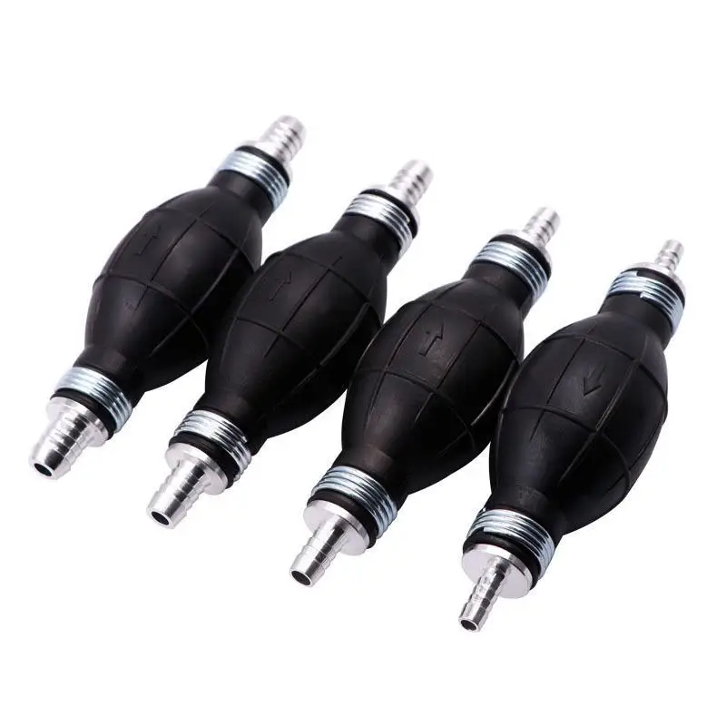 6mm/8mm/10mm/12mm Fuel Pump Line Rubber Aluminum Hand Primer Bulb  Oil Transfer Petrol For Car Boat Marine Outboard