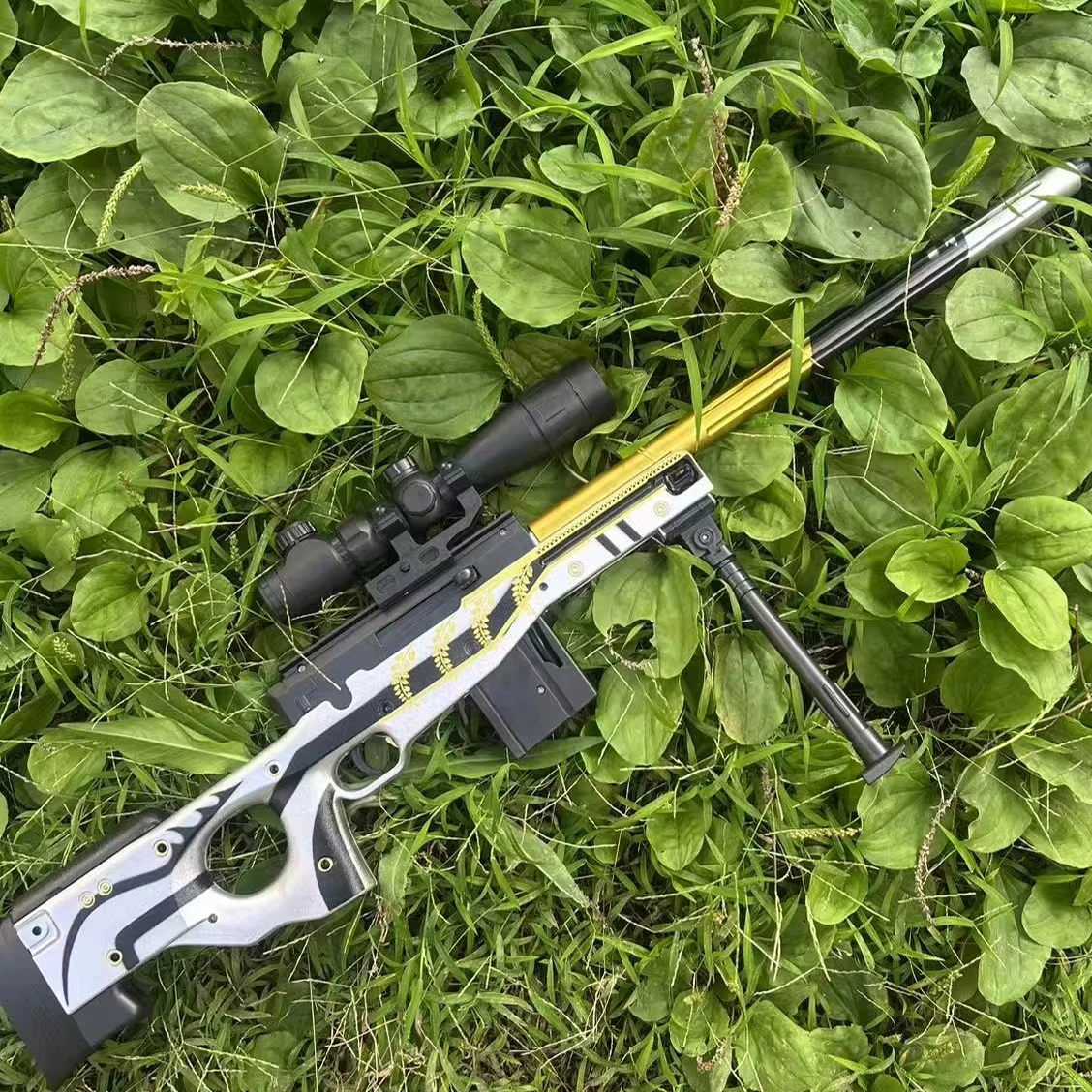 

Игрушечный пистолет с ручным запуском для модели Zeala AWM, способный запускать гелевые шарики, для игр мальчиков