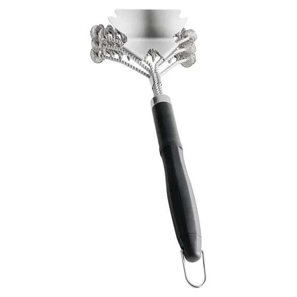 Щетка для гриля и скребок для барбекю, очиститель для гриля без щетины из нержавеющей стали 17 дюймов