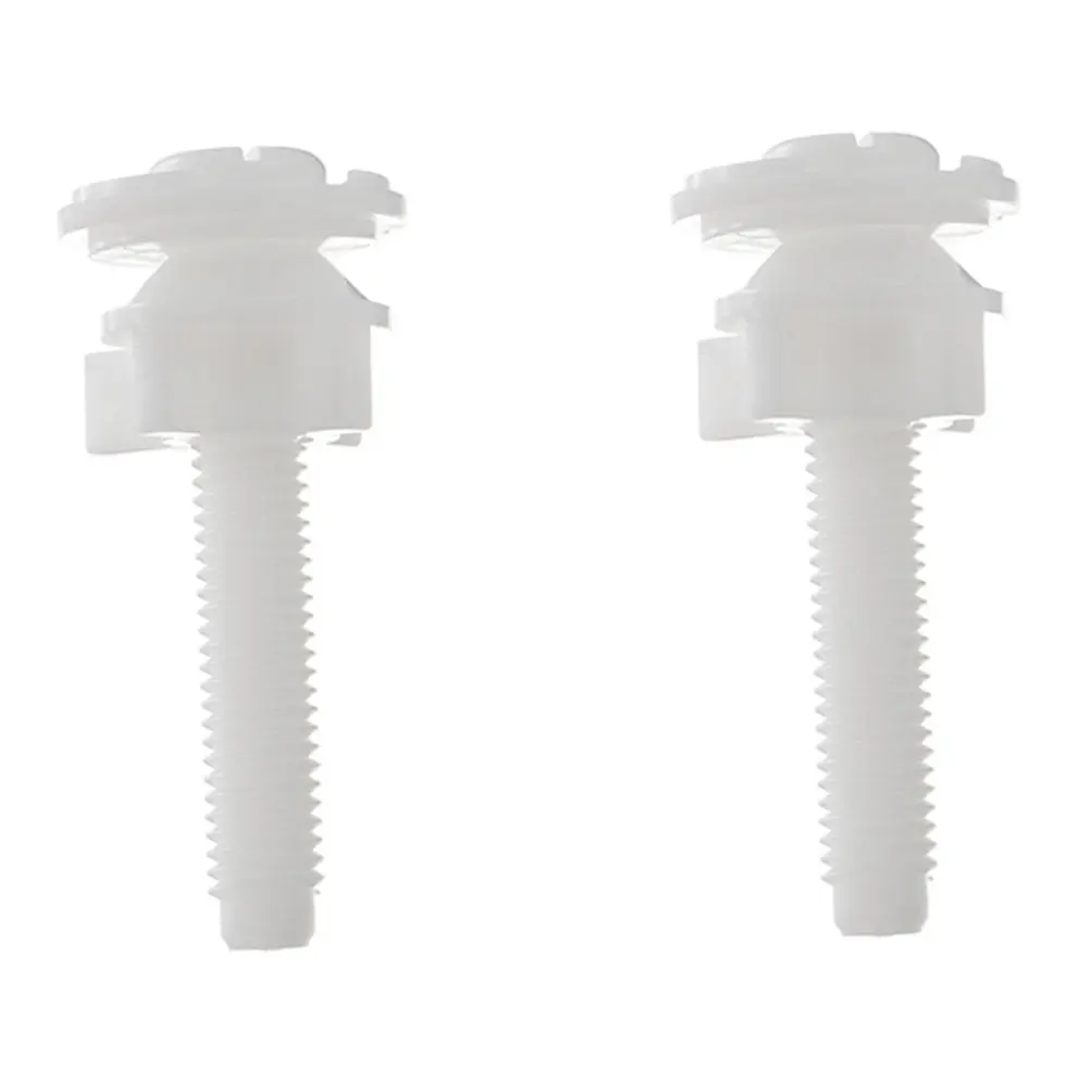 

2 шт. сменных пластиковых крепежных винтов для унитаза, прочные и надежные, комплект для ремонта крышки унитаза