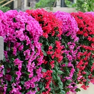 1PCシミュレーションBougainvillea、Wedding Party Courtyard Garden、屋内および屋外の家の装飾 6ベストセールスブーゲンビリア人工-6