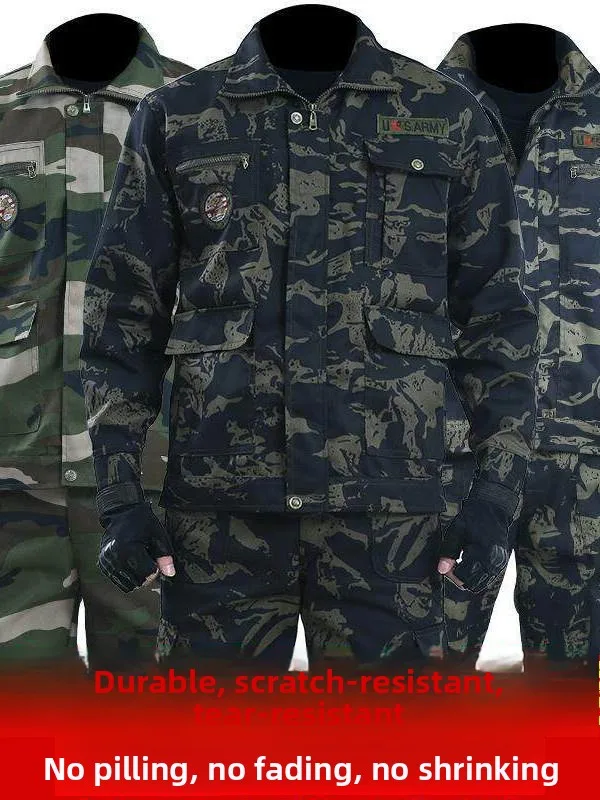 Menswear Bla Hawk Long Sve Long Pants Work orm Set Spring Autumn Wear Resistant W Special Labor Protection Clothes