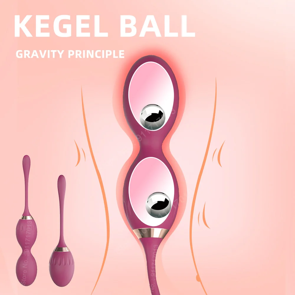 Kegel Pelvic Floor Muscle Trainer for Women Vaginal Shrinking Balls Vibrator Adults Female Intimate Sex Toy Pussy Massage Geisha