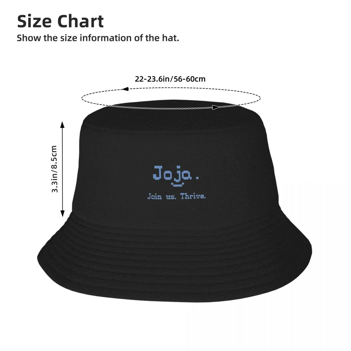 Joja Join Us. Thrive. Bucket Hat Fashion Beach Hat Man For The Sun Trucker Hat Sunhat Men's Baseball Women's