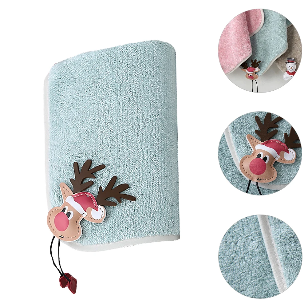 

1Pcs Christmas Towel Water Absorption Xmas Face Towel Soft Breathable Decorative Washcloth Holiday Decoration Party Favor Gift