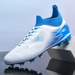 2024 Men's Soccer Shoes Large Size Ultralight Football Boots Boys Sneakers Non-Slip AG/TF Soccer Cleats Ankle Boots Unisex