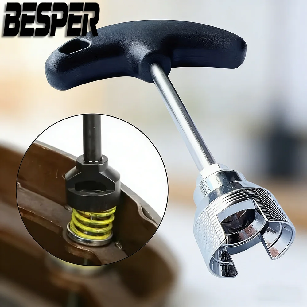 Brake Spring Adjustment Tool, Heavy Duty Brake Spring Compressor Tool with Ergonomic Grip, Universal Car Truck Brake Repair Tool