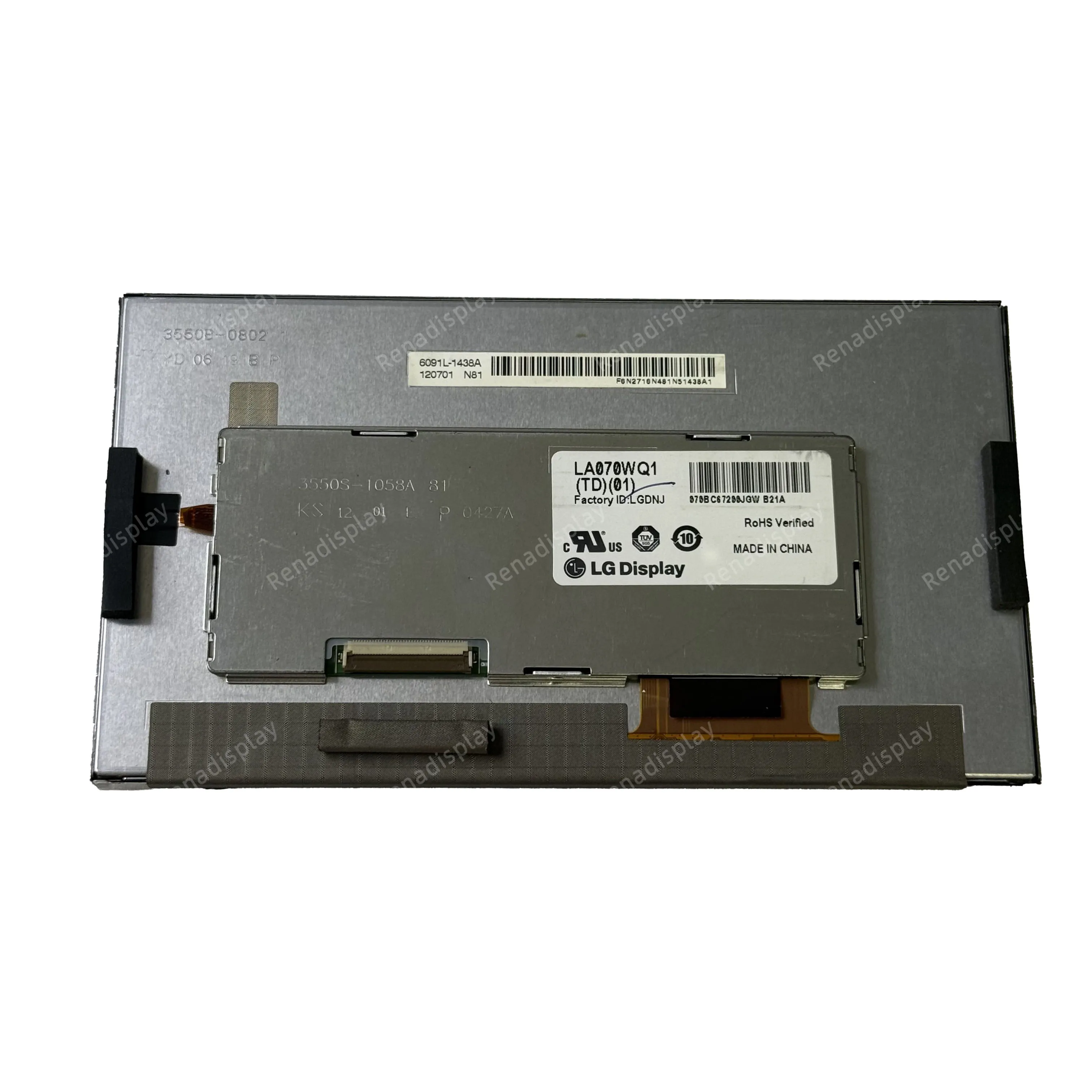 شاشة LCD 7 بوصة LA070WQ1 - TD01 لأوبل 2012 نهج 600 نافي الصوت والعلامات التجارية المتعددة للسيارات #1