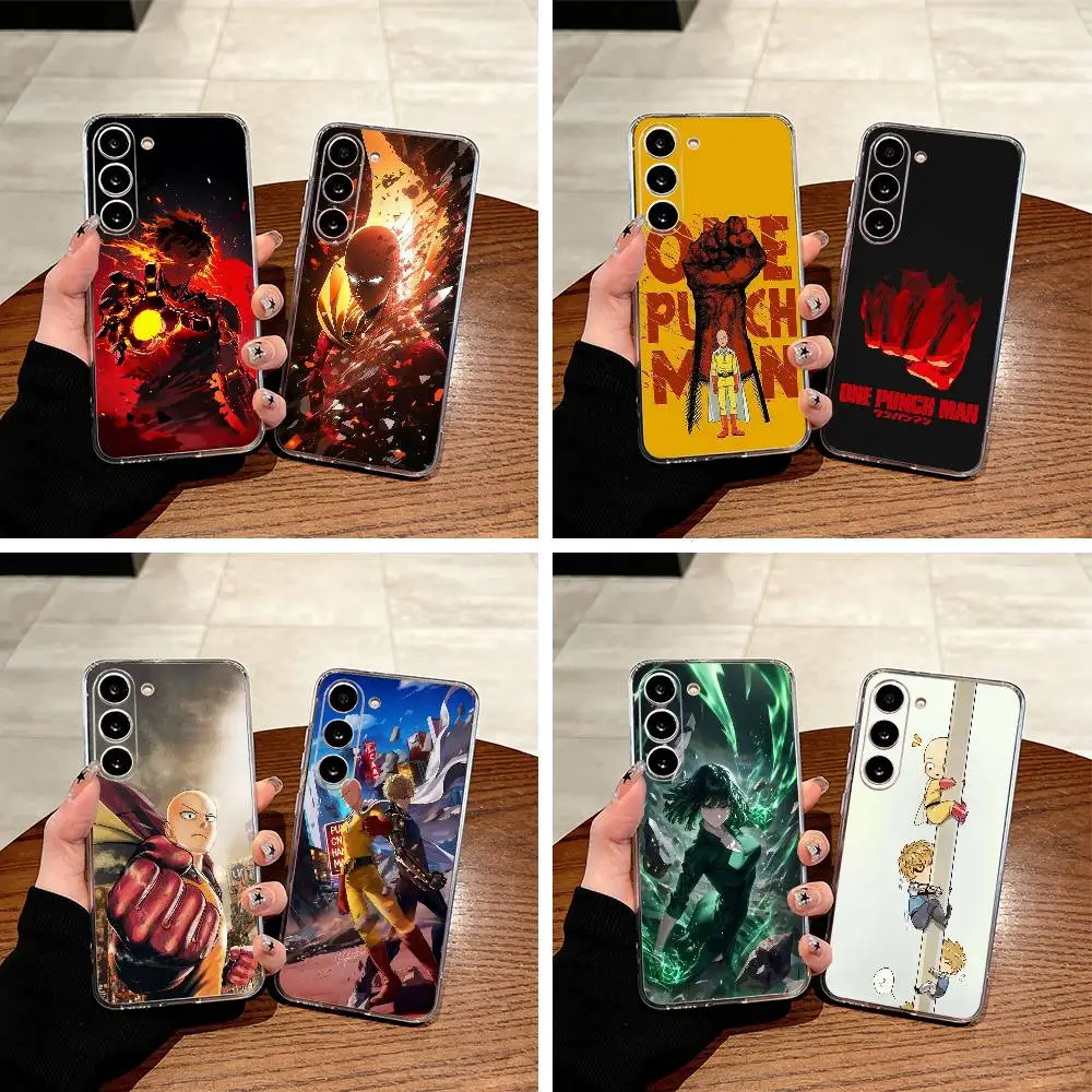 O-P-M-One-Punch -Man Clear Soft Silicone Phone Case for Samsung Galaxy A71, A70, A52, A51, A40, A30