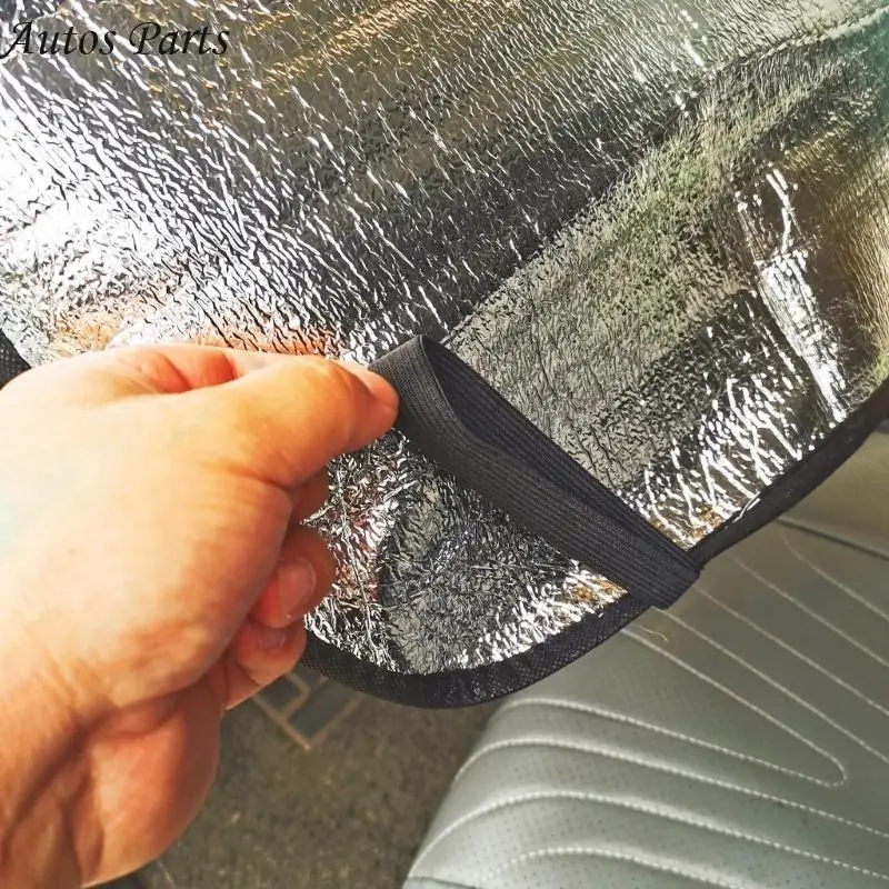 57BA Car Steering Wheel Anti-Heat Sun Shade Cover Anti-sun Protective Cover for Home Festival Holiday Party Decoration Supply
