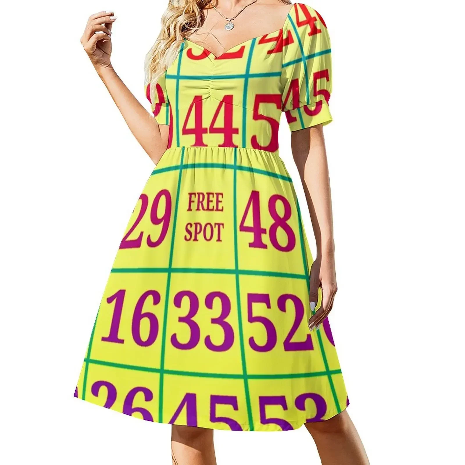 

best play bingo\t Short-Sleeved Dress summer dress daily Women's clothing Dress