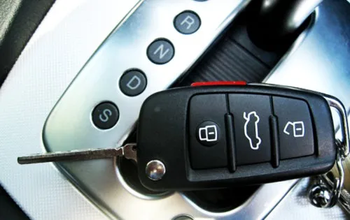 One Piece Hard Plastic Keyless Remote Key Protection Case Cover (Gloss Silver) For Audi