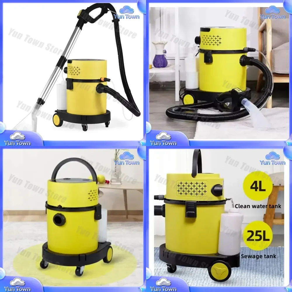 for Carpet Washing Machine Drum Wet Dry Vacuum Cleaner Steam Shampoo Vacuum with Spray for Home Cleaning Floor Carpet