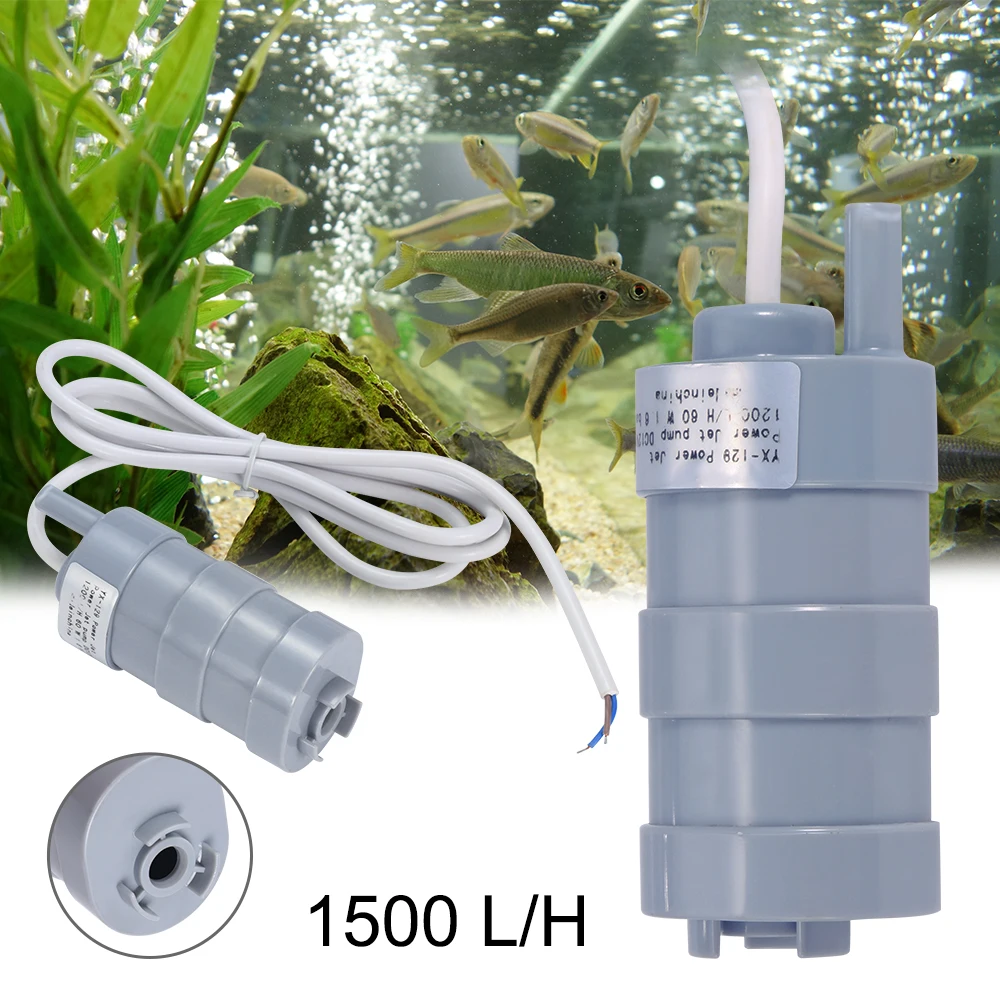 Super Quiet 12V Brushless Motor Pump 1000l /H Micro Submersible Pump Water Drilling Machine Punch Water Supply Pump