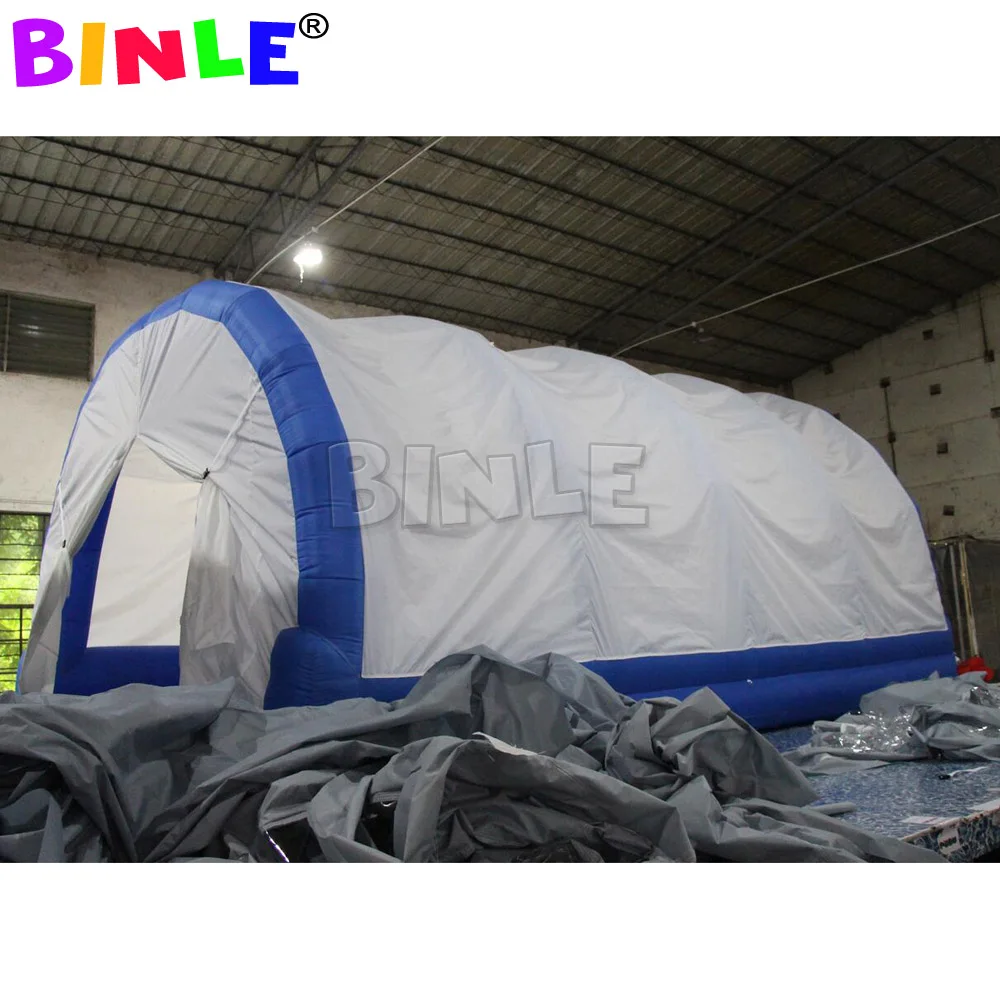 High quality 6m waterproof inflatable car wash tent outdoor portable car garage tent China for sale